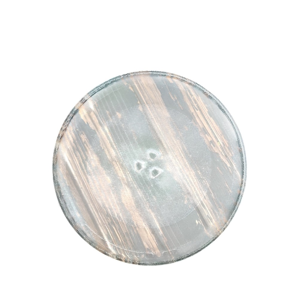 Replacement Microwave Glass Turntable Tray Plate 12.5 Inch Cloverleaf Hub H32